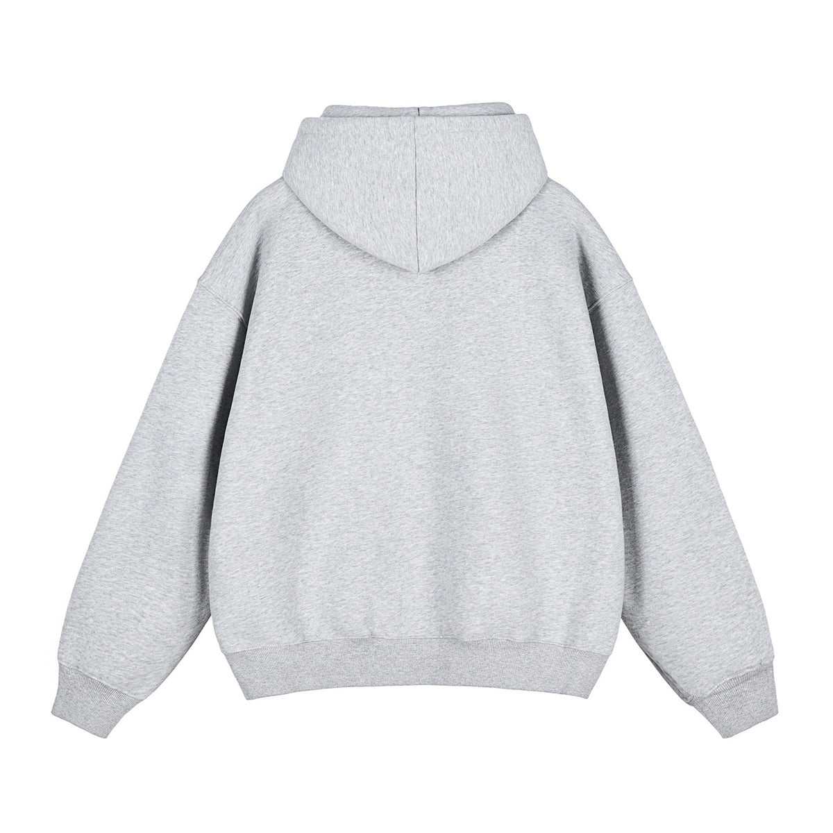 Heavyweight Double-Slider Zipper Fleece Hoodie