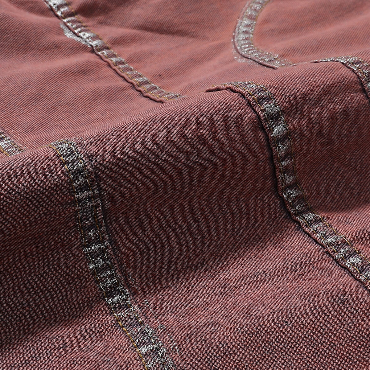 Wax Coated Denim Motorcycle Jacket