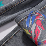 Streetwear Graffiti Printed Baggy Jeans