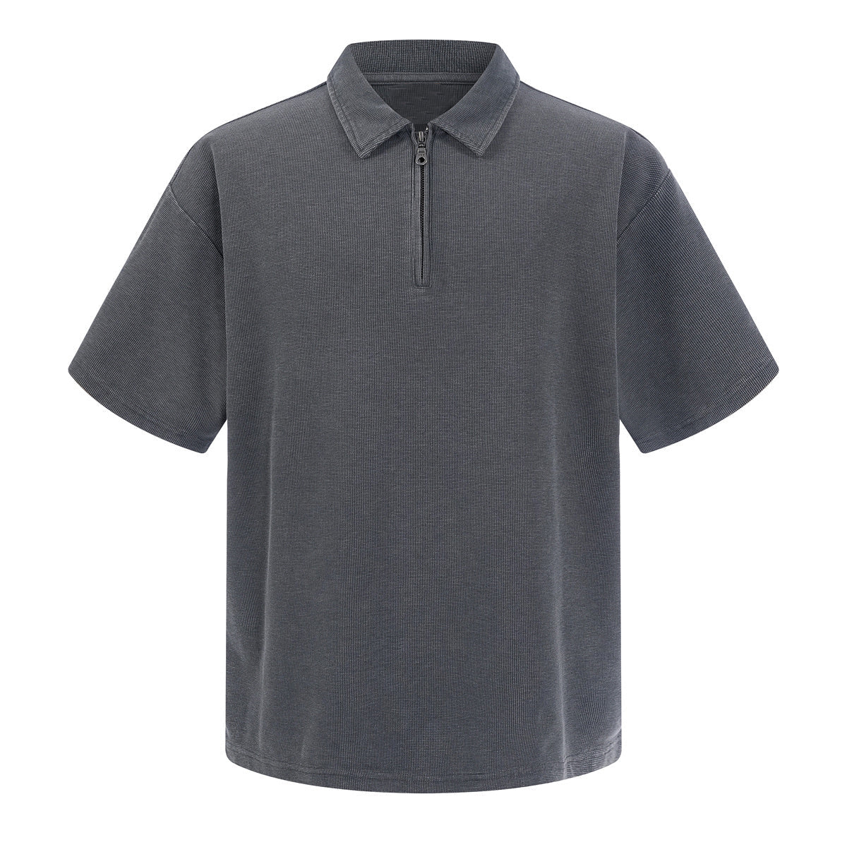 Zippered Polo Soft Cotton Everyday Casual Stylish Tee