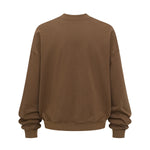Brushed Fleece Soft Crewneck Pullover Sweatshirt