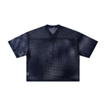 Athletic Mesh Cropped Football Jersey Number 08
