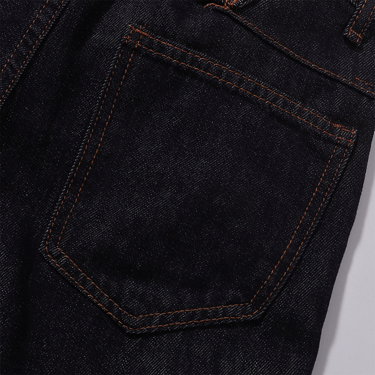 Classic Dark Wash Wide-Leg Denim Jeans