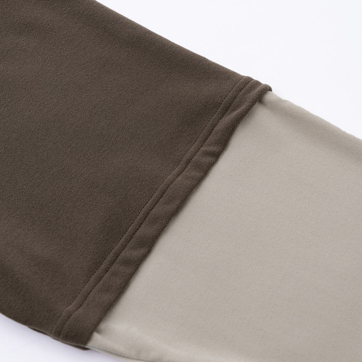 Velour Mock Layered Raglan Sleeve Top