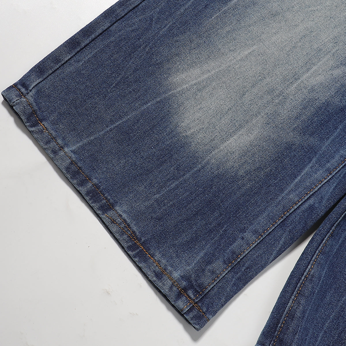 Vintage Washed Distressed Faded Denim Shorts