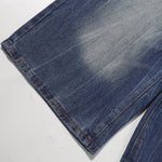 Vintage Washed Distressed Faded Denim Shorts