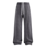 Sweatpants Washed Wide-Leg Vintage Streetwear Joggers