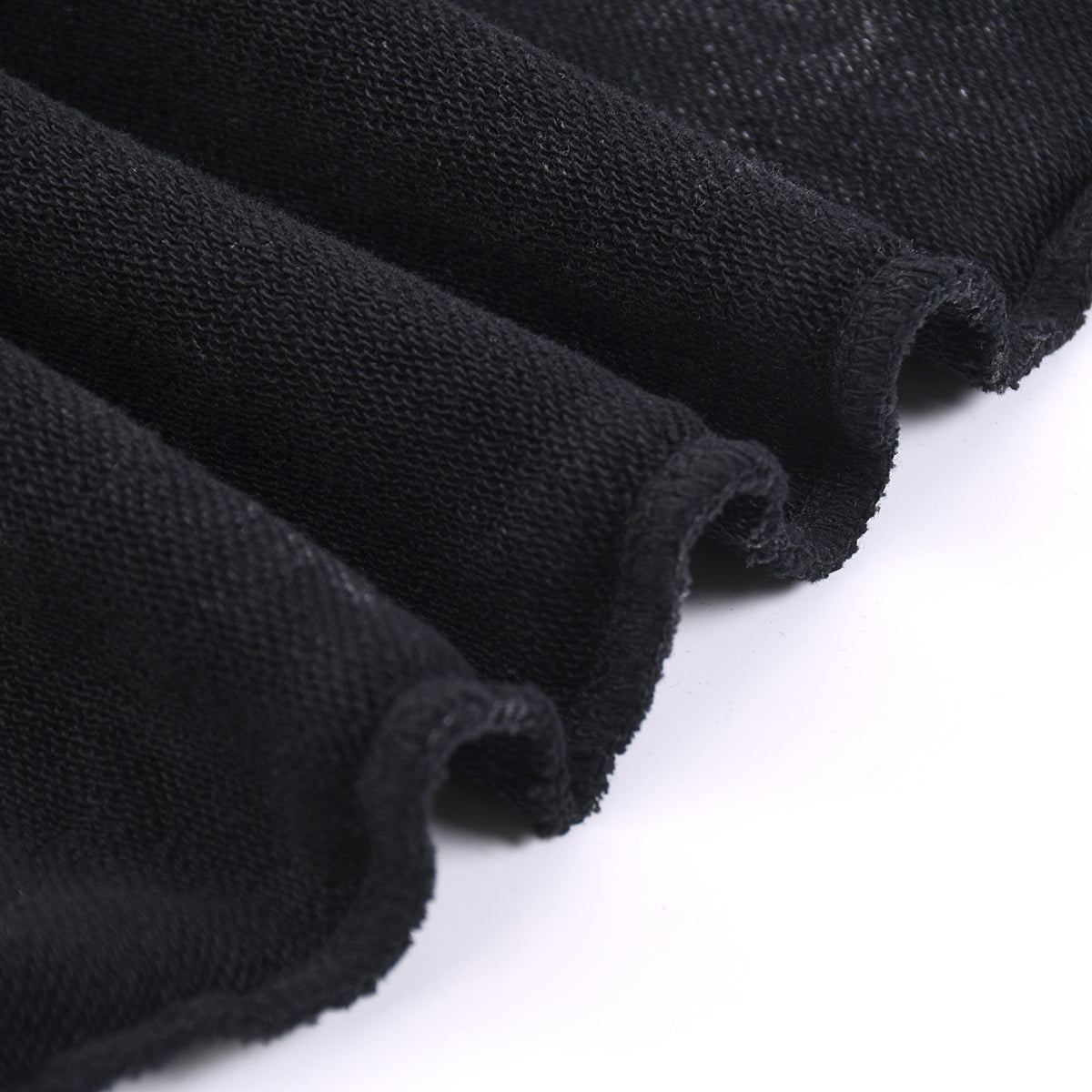 Stone-Washed Distressed Loose-Fit Sweatshirt