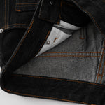 Wide Leg Embroidery Selvedge Bermuda Shorts