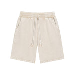 Men's Casual Washed Drawstring Sweat Shorts