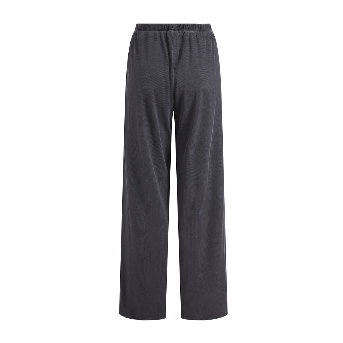 Women's Relaxed Straight Leg Ribbed Trousers