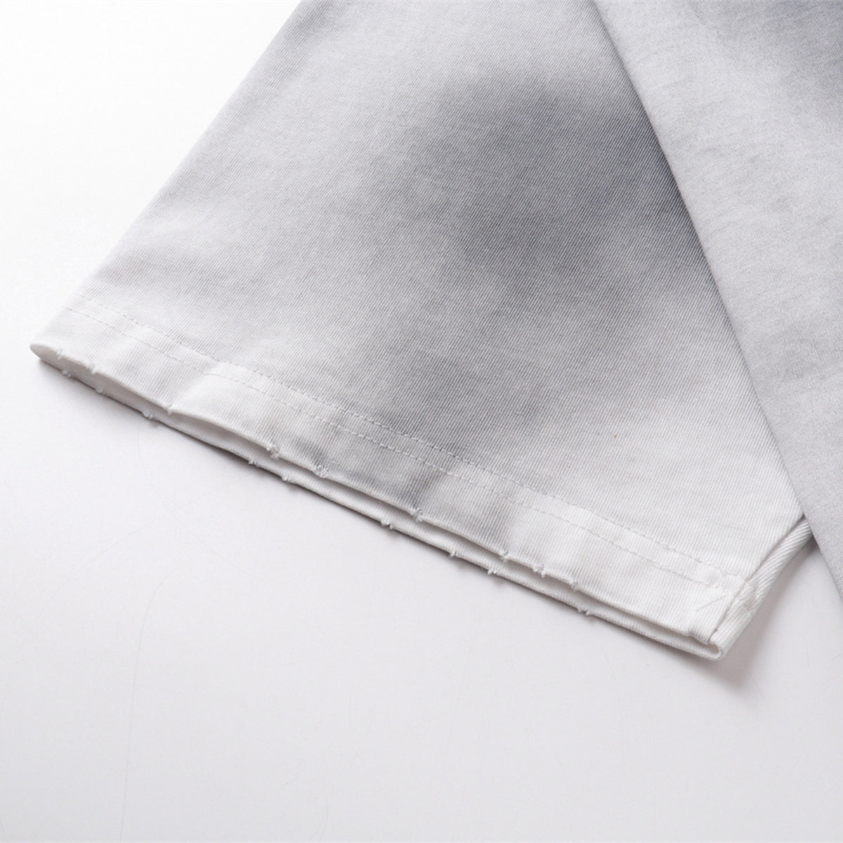 Swirl Dyed Distressed Pocket Loose Fit Crew Tee