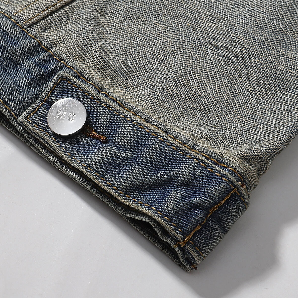 Classic Reverse Denim Trucker Jacket