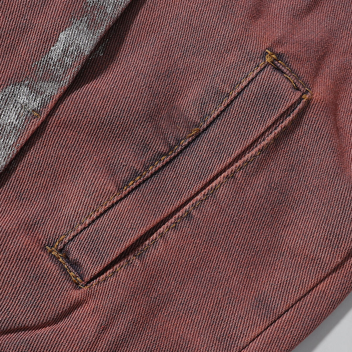 Wax Coated Denim Motorcycle Jacket