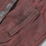 Wax Coated Denim Motorcycle Jacket