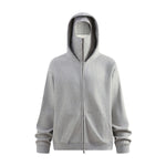 Unisex Full-Zip Fleece Layered Hood Hoodie