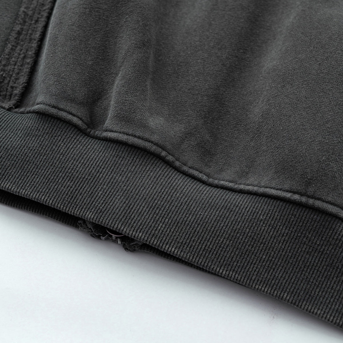 Double Slider Fleece Deconstructed Hoodie