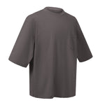 Washed Raw-Edge Pocket Clean Fit Crew Neck Tee
