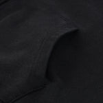 Black Stone Wash Sweatshirt Cardigan