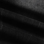 Black Acid Wash Distressed Wide Leg Denim Jeans