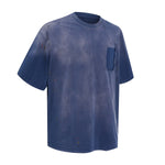 Tie Dye Pocket Oversized Cotton Streetwear T-Shirt