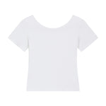 Women's Solid-Color Boat-Neck Cotton T-Shirt 210gsm