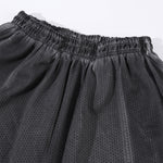 Heavy Wash Vintage Distressed Mesh Straight Pants