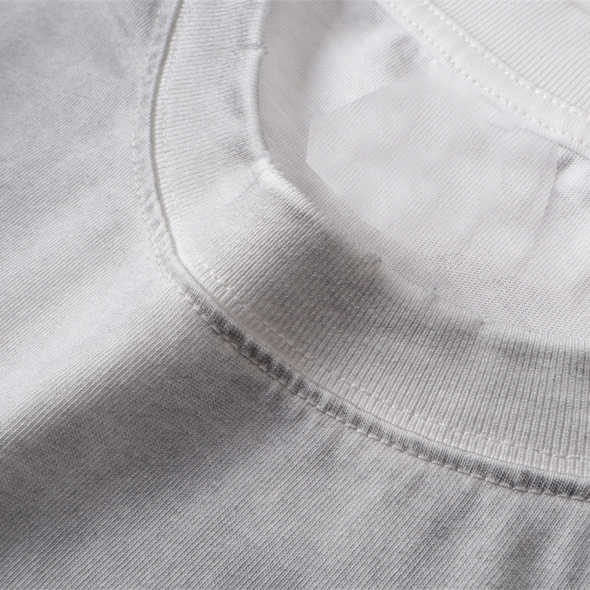 Swirl Dyed Distressed Pocket Loose Fit Crew Tee