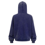 Oversized Vintage Washed Zip Up French Terry Hoodie