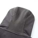 Vintage Washed Oversized Curved Stitch Zip Hoodie