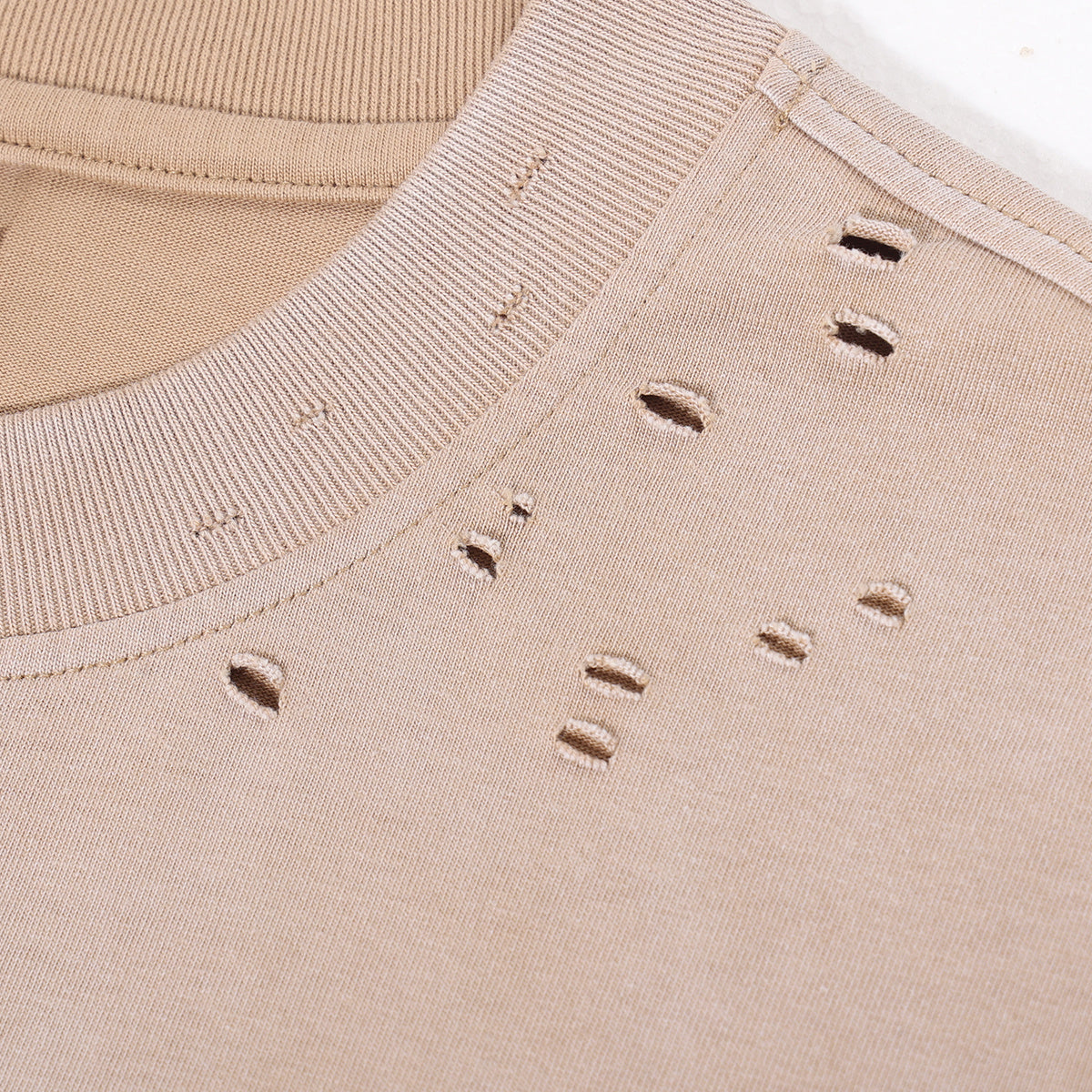 Destroyed Wash Long Sleeve Shirt