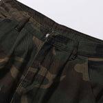 Camo Cargo Shorts Distressed Washed Style