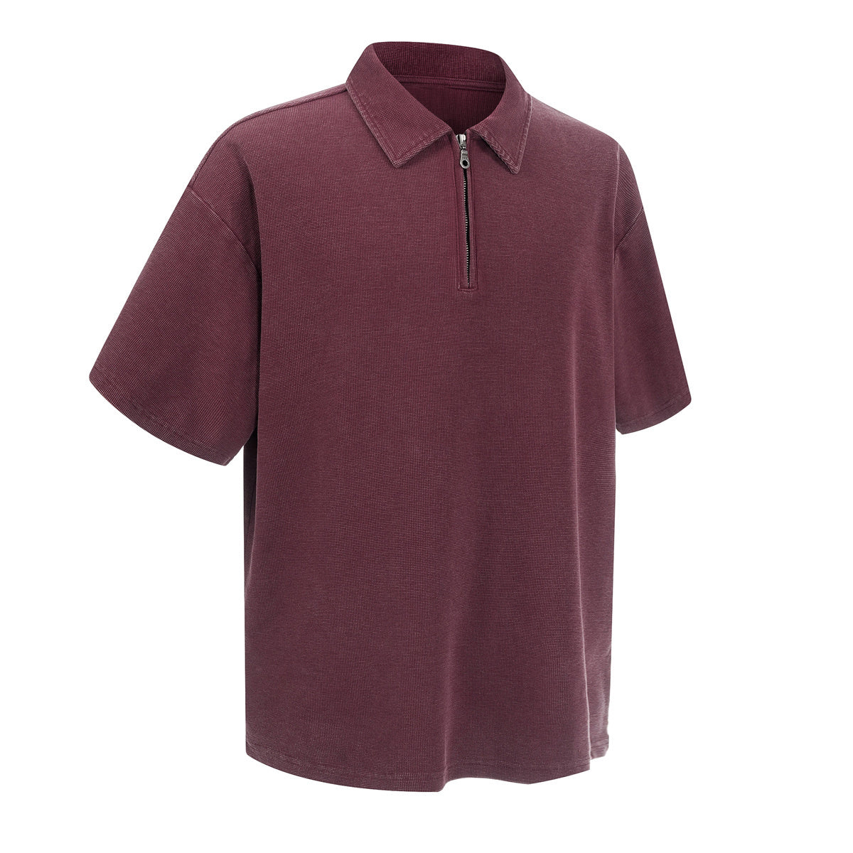 Zippered Polo Soft Cotton Everyday Casual Stylish Tee
