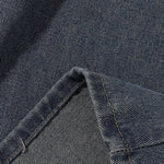 High Waist Wide Leg Ombre Denim Shorts