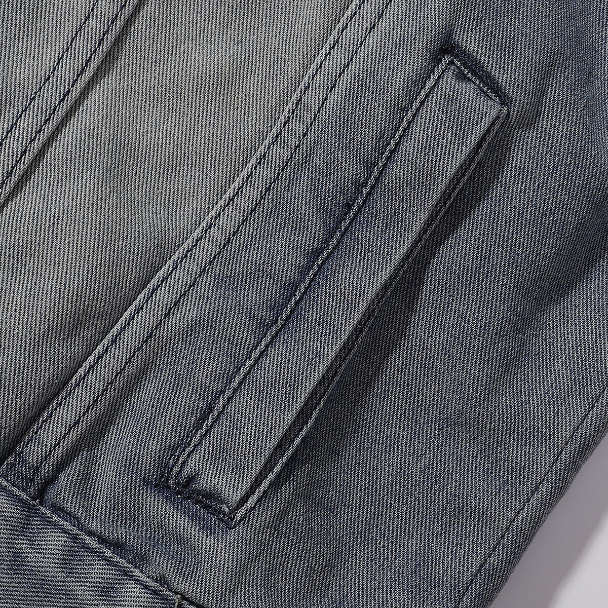 Relaxed Washed Denim Trucker Jacket