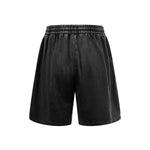 Distressed Patchwork Raw Edge Shorts