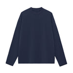 Solid Long-Sleeve Cotton T-Shirt 270gsm