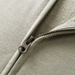 Oversized Zip High Neck Sweatshirt