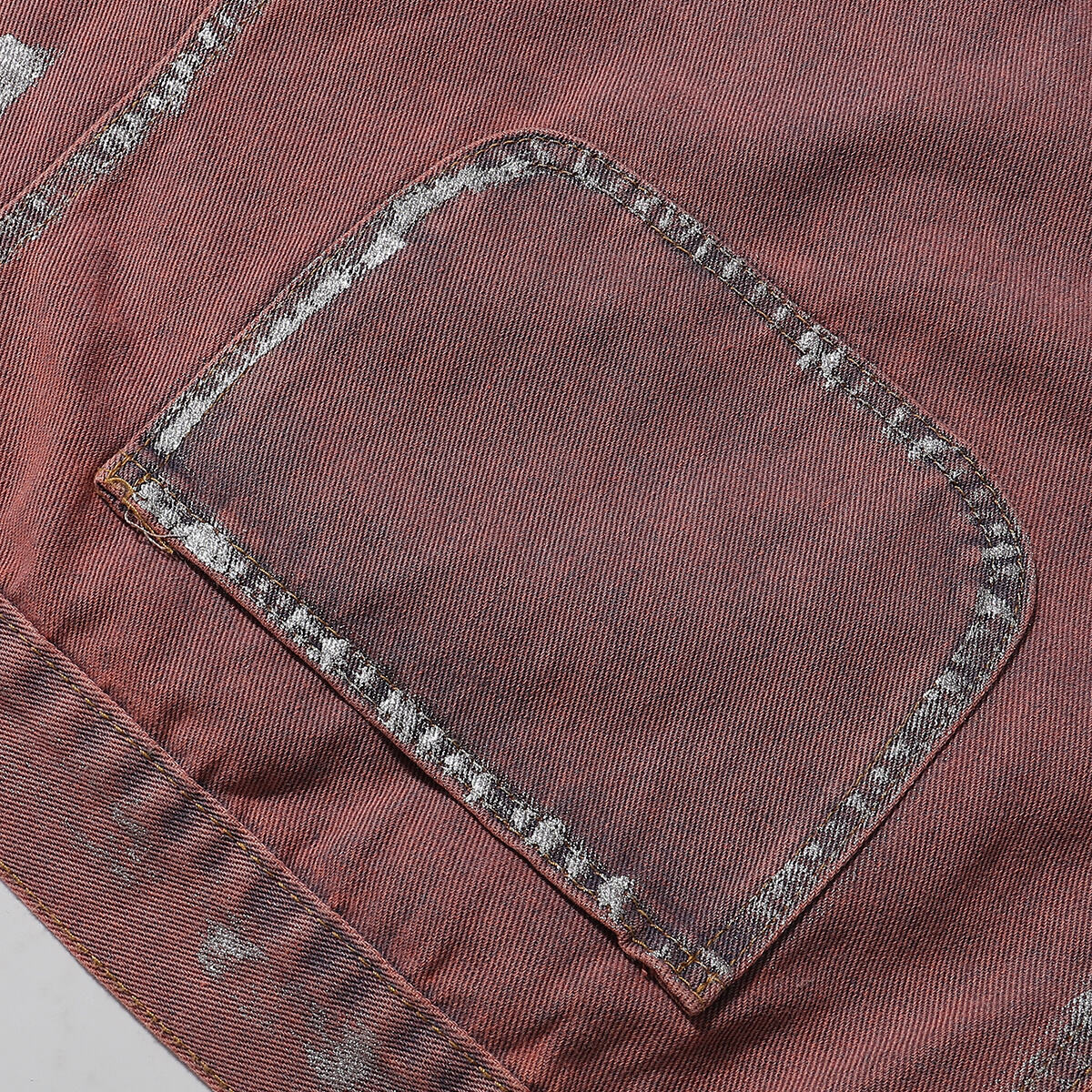 Wax Coated Denim Motorcycle Jacket