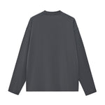 Solid Long-Sleeve Cotton T-Shirt 270gsm