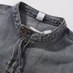 Zip-Up Baggy Denim Jacket