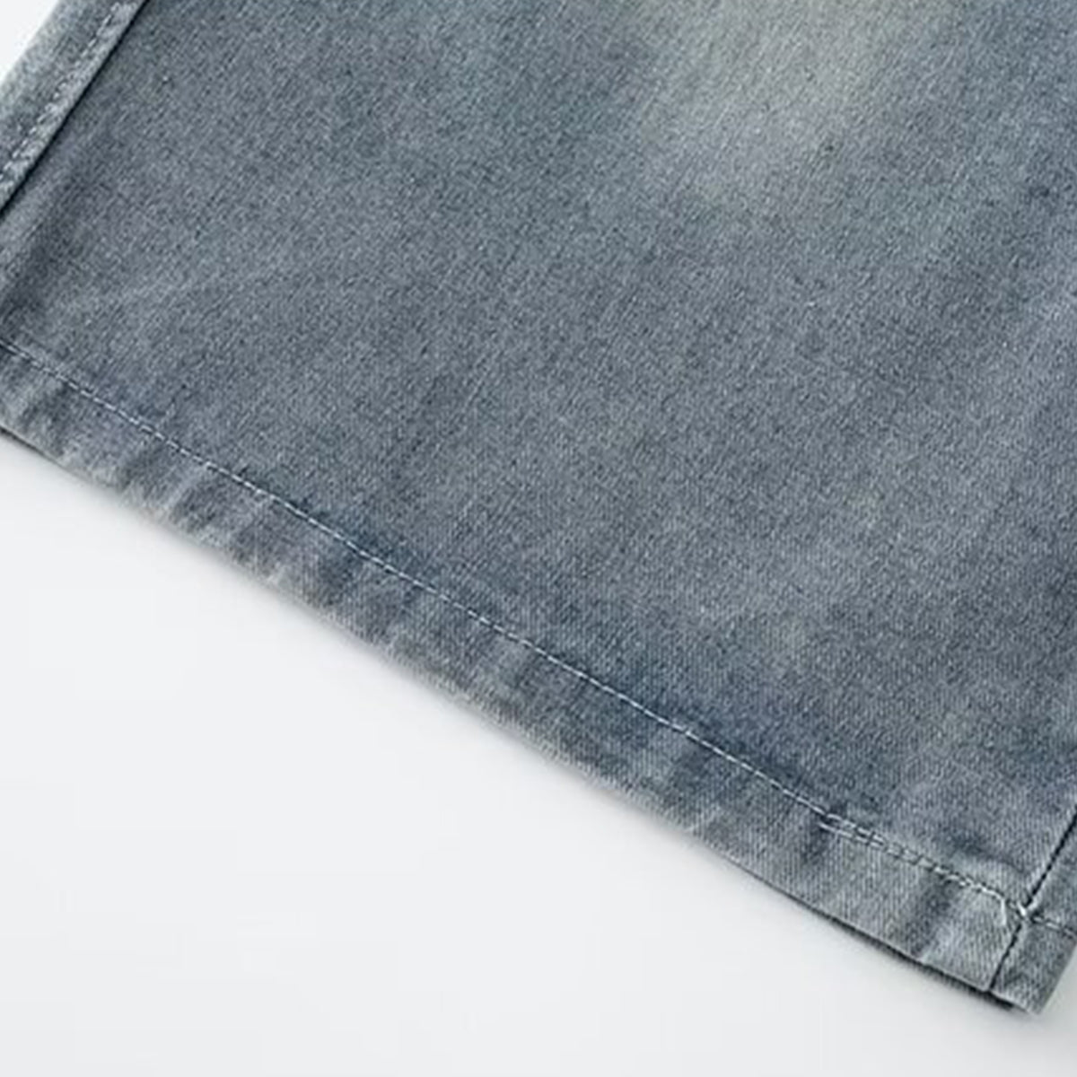 Drawstring Relaxed Fit Denim Shorts