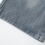 Drawstring Relaxed Fit Denim Shorts