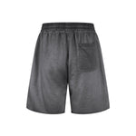 Reverse-Dyed Distressed Raw Edge Shorts