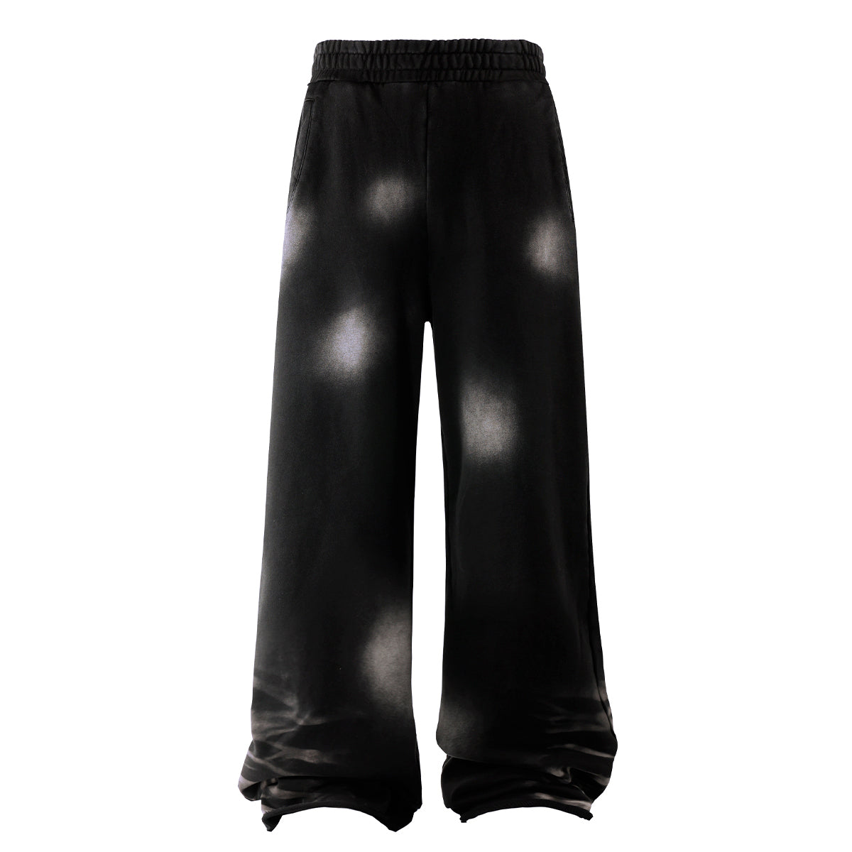 Distressed Spray-Paint Vintage Inspired Cuffed Sweatpants