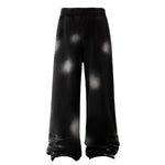 Distressed Spray-Paint Vintage Inspired Cuffed Sweatpants