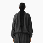 Lightweight Mesh Stand Collar Elastic Hem Zip Jacket
