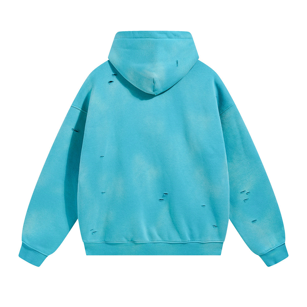 Rips Soft Fleece Lined Distressed Pullover Hoodie