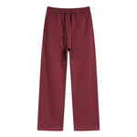 Solid Color Open Bottom Sweatpants-INNBLAC Fashion Apparel