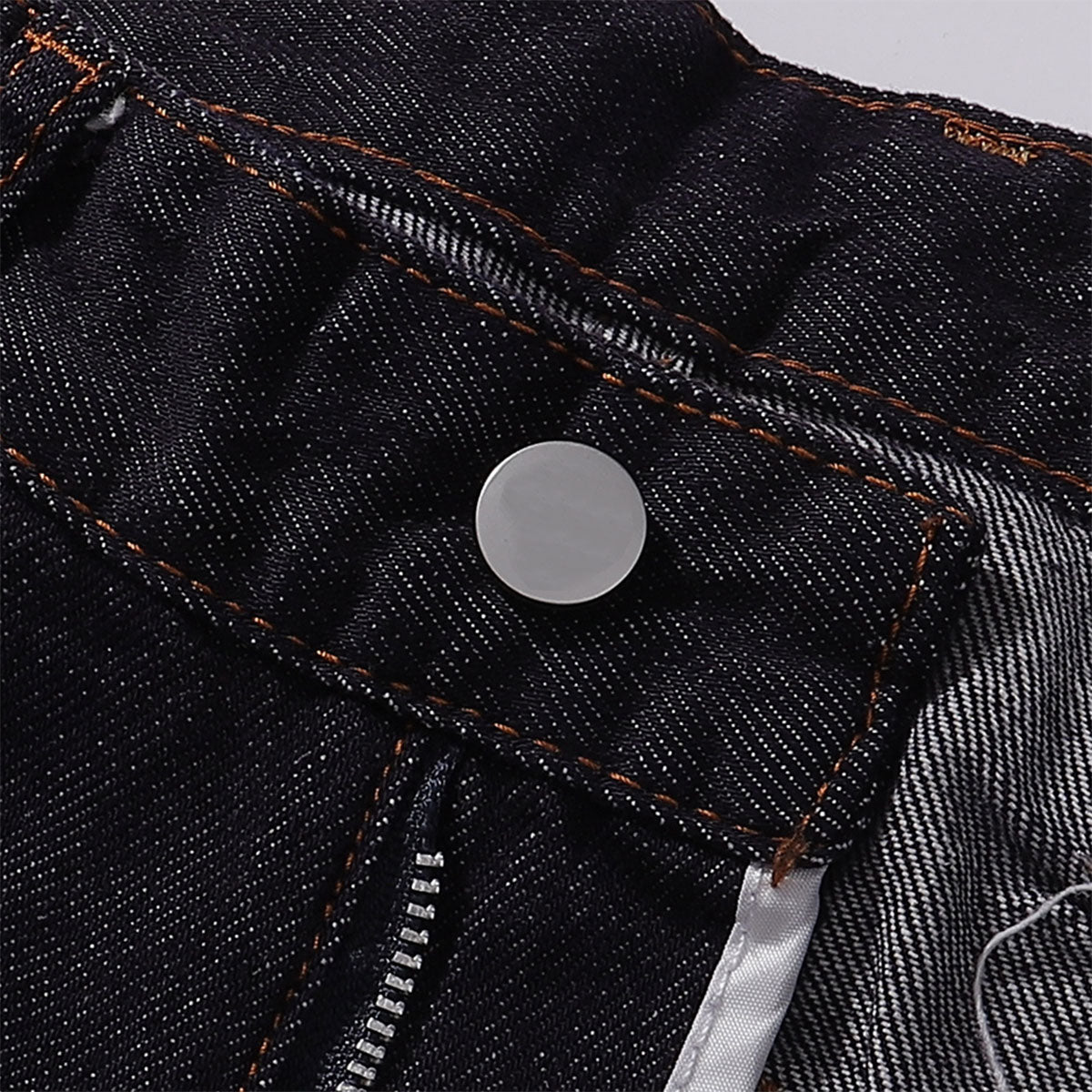 Classic Dark Wash Wide-Leg Denim Jeans
